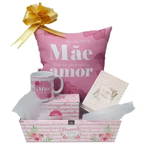 Kit De Presente para mãe Dia Das Mães Almofada Caneca Cartão - Sude